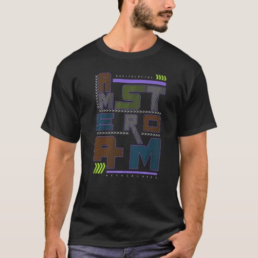 hoofdstad Amsterdam van nederland T-shirt (Voorkant)