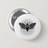 hoofdstad hawk moth ronde button 5,7 cm (Voorkant /achterkant)