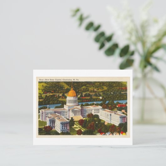  hoofdstad in Charleston, West Virginia Briefkaart (Staand voorkant)