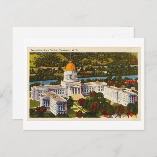  hoofdstad in Charleston, West Virginia Briefkaart (Voorkant / Achterkant)