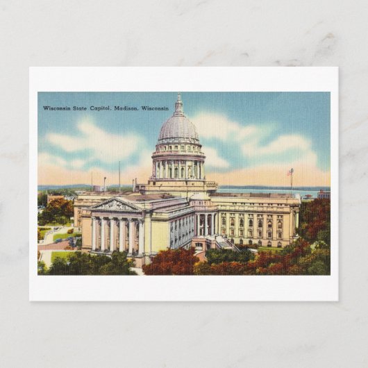  hoofdstad in Madison, Wisconsin Briefkaart (Voorkant)