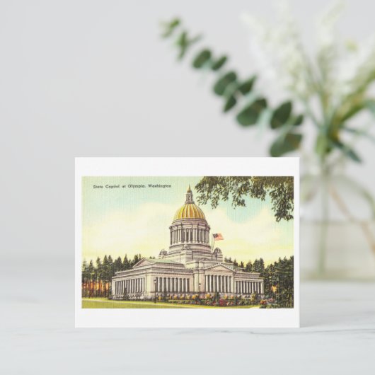  hoofdstad in Olympia, Washington Briefkaart (Staand voorkant)