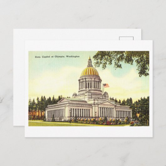  hoofdstad in Olympia, Washington Briefkaart (Voorkant / Achterkant)