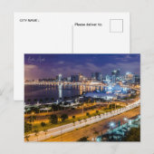 hoofdstad Luanda Angola Briefkaart (Voorkant / Achterkant)