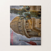 Hoofdstad Oklahoma. Jigzaag Puzzle Legpuzzel (Verticaal)