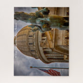 Hoofdstad Oklahoma. Legpuzzel (Verticaal)