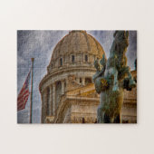 Hoofdstad Oklahoma. Legpuzzel (Horizontaal)