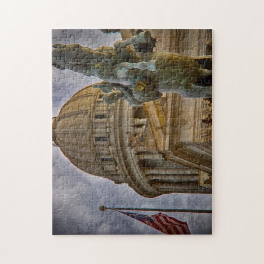 Hoofdstad Oklahoma. Legpuzzel (Verticaal)