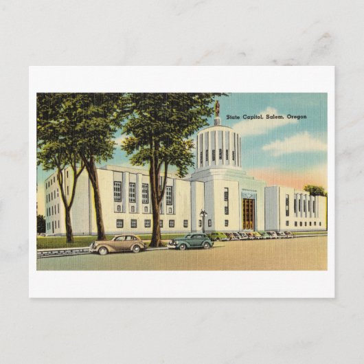 hoofdstad Salem, Oregon Briefkaart (Voorkant)