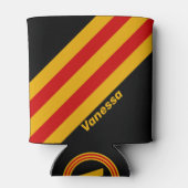  hoofdstad strepen met naam blikjeskoeler (Achterkant)