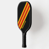  hoofdstad strepen met naam pickleball paddle (Links)