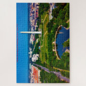 Hoofdstad van de staat Washington DC. Kerstgroeten Legpuzzel (Verticaal)