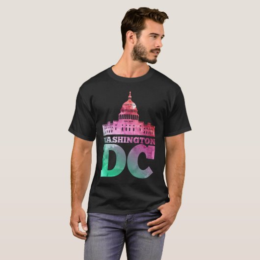Hoofdstad van de Verenigde Staten Washington DC Ca T-shirt (Voorkant volledig)