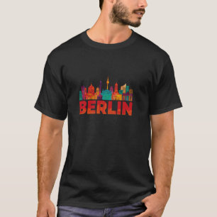 Hoofdstad van Duitsland Berlijn met bezienswaardig T-shirt