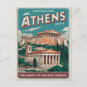  hoofdstad van Griekenland Briefkaart (Voorkant)