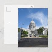 Hoofdstad van Madison, Wisconsin Briefkaart (Voorkant / Achterkant)