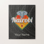Hoofdstad van Nairobi Kenia Olifant Afrika Legpuzzel (Verticaal)
