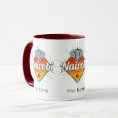 Hoofdstad van Nairobi Kenia Olifant  Afrika Mok (Voorkant links)