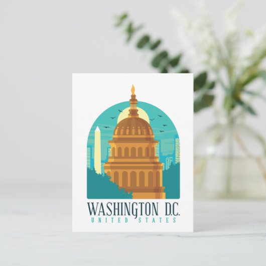  hoofdstad Washington D.C. Verenigde Staten Briefkaart (Staand voorkant)