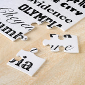 Hoofdsteden van de VS Puzzle - zwart op wit Legpuzzel (Zijkant)