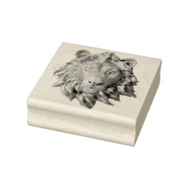 Hoofdstempel van de lion rubberstempel