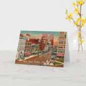 Hoofdstraat - Buffels, NY Vintage Wenskaart Kaart (Gele Bloem)