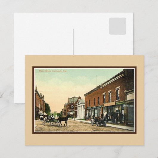  hoofdstraat Coaticook, Quebec Briefkaart (Voorkant / Achterkant)