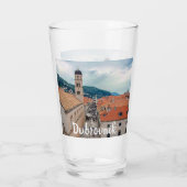 Hoofdstraat Dubrovnik in Kroatië Glas (Achterkant)