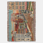 hoofdstraat in Buffalo Throw Blanket Deken (Voorkant Verticaal)