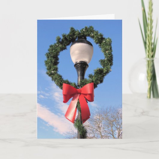 Hoofdstraat in Falmouth, MA Feestdagen Kaart (Voorkant)