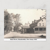 Hoofdstraat, Manahawkin NJ Vintage Briefkaart (Voorkant)