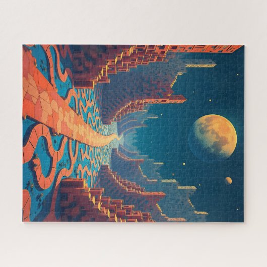 Hoofdstraat op Mars Legpuzzel (Horizontaal)