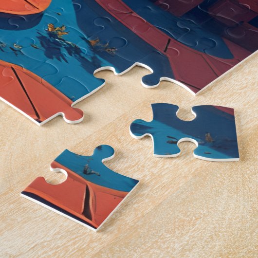 Hoofdstraat op Mars Legpuzzel (Zijkant)