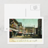 Hoofdstraat, Pawtucket, Vintage van Rhode Island Briefkaart (Voorkant / Achterkant)