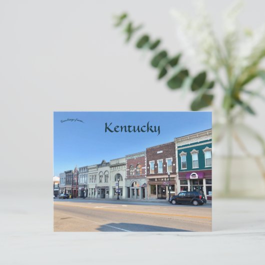 Hoofdstraat Richmond Kentucky Briefkaart (Staand voorkant)