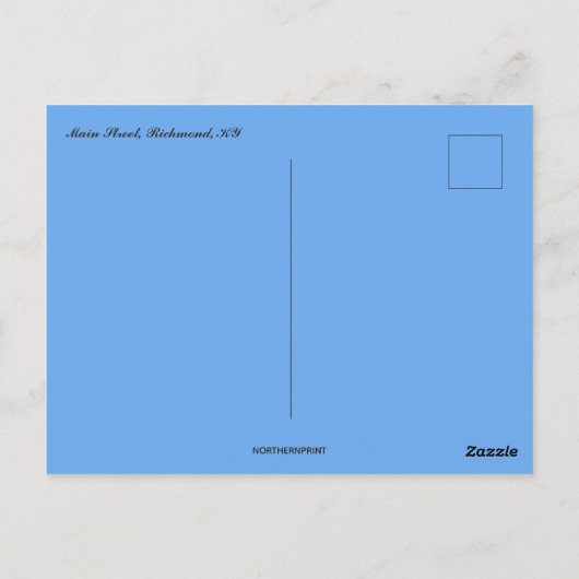 Hoofdstraat Richmond Kentucky Briefkaart (Achterkant)