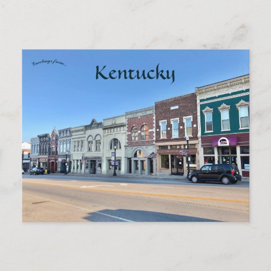 Hoofdstraat Richmond Kentucky Briefkaart (Voorkant)