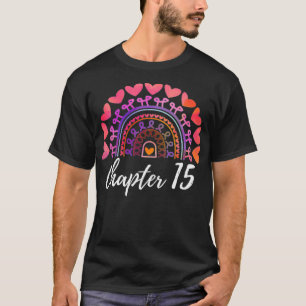 Hoofdstuk 15 Birthday Regenboog voor vrouwen 15e v T-shirt