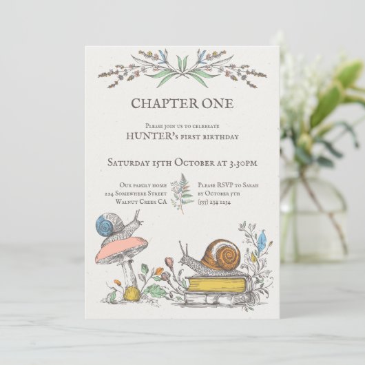 Hoofdstuk 1 Baby is het veranderen van een slakken Kaart (Staand voorkant)