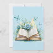 Hoofdstuk 1 Blauw Boek Jongen 1e Verjaardag Kaart (Achterkant)