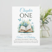 Hoofdstuk 1 Boek Blue Boy Eerste Verjaardag Kaart (Staand voorkant)