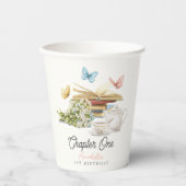 Hoofdstuk 1 Tea Butterfly Storybook 1e verjaardag Papieren Bekers (Voorkant)