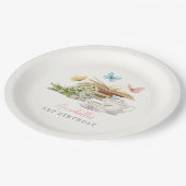 Hoofdstuk 1 Tea Butterfly Storybook 1e verjaardag Papieren Bordje (Gekanteld)