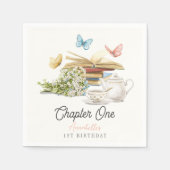 Hoofdstuk 1 Tea Butterfly Storybook 1e verjaardag Servet (Voorkant)