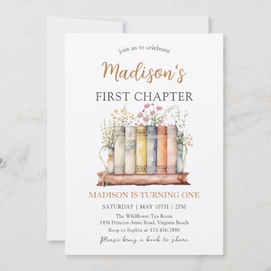 Hoofdstuk 1 Verjaardagsuitnodiging Kaart (Voorkant)