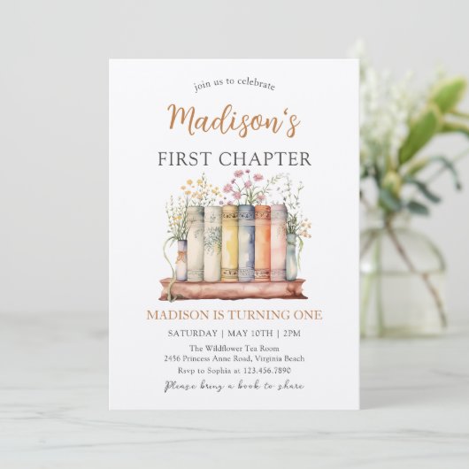 Hoofdstuk 1 Verjaardagsuitnodiging Kaart (Staand voorkant)