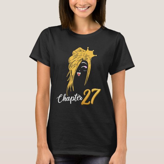 Hoofdstuk 27 Zeerdag Blondie Blond Hair Crown Wome T-shirt (Voorkant)