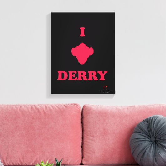 Hoofdstuk 2 | I Love Derry Canvas Afdruk (Insitu (Woonkamer))