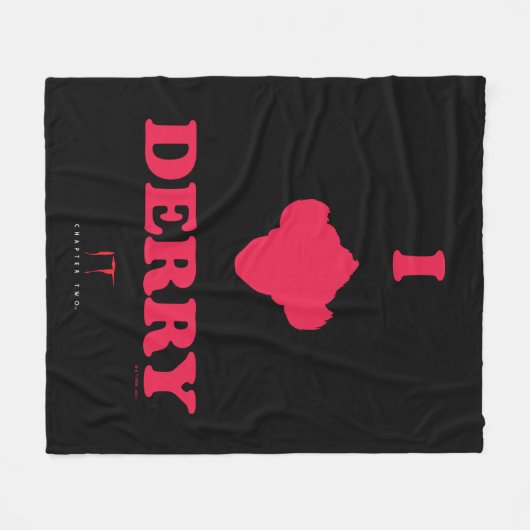 Hoofdstuk 2 | I Love Derry Fleece Deken (Voorkant (Horizontaal))