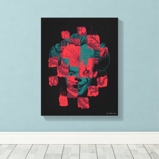 Hoofdstuk 2 | Pennywise - Kom terug en speel Canvas Afdruk (Insitu (Houten vloer))